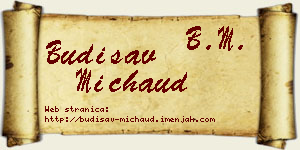Budisav Michaud vizit kartica